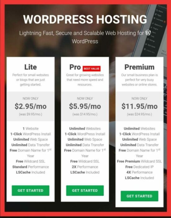 greengeeks pricing plan